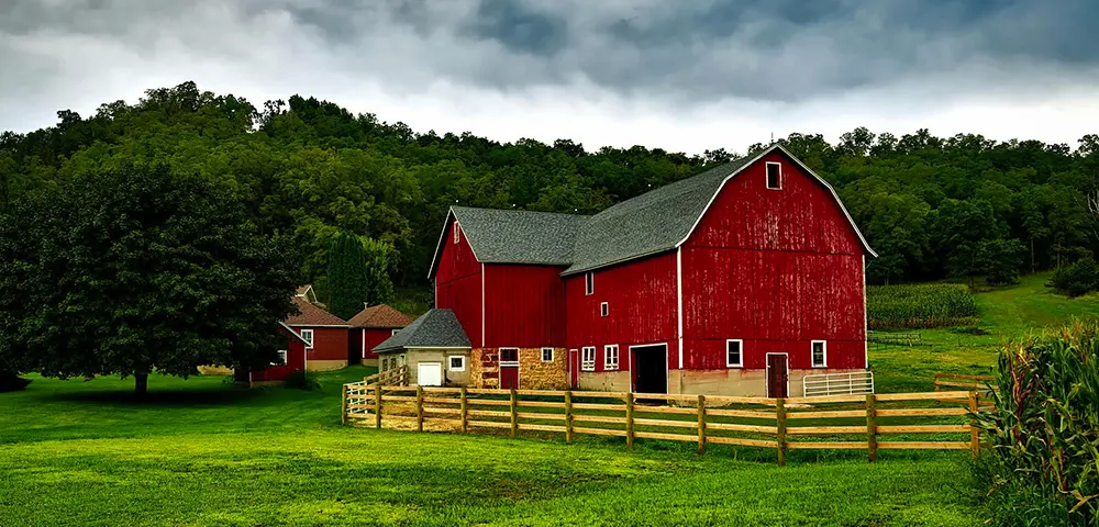 Red Barn Real Estate Law - Red Barn on a Farm